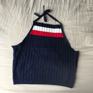 Brandy Melville Open Back Halter Crop Top